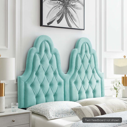 Augustine Tufted Performance Velvet Headboard By HouseBean