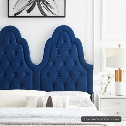 Augustine Tufted Performance Velvet Headboard By HouseBean