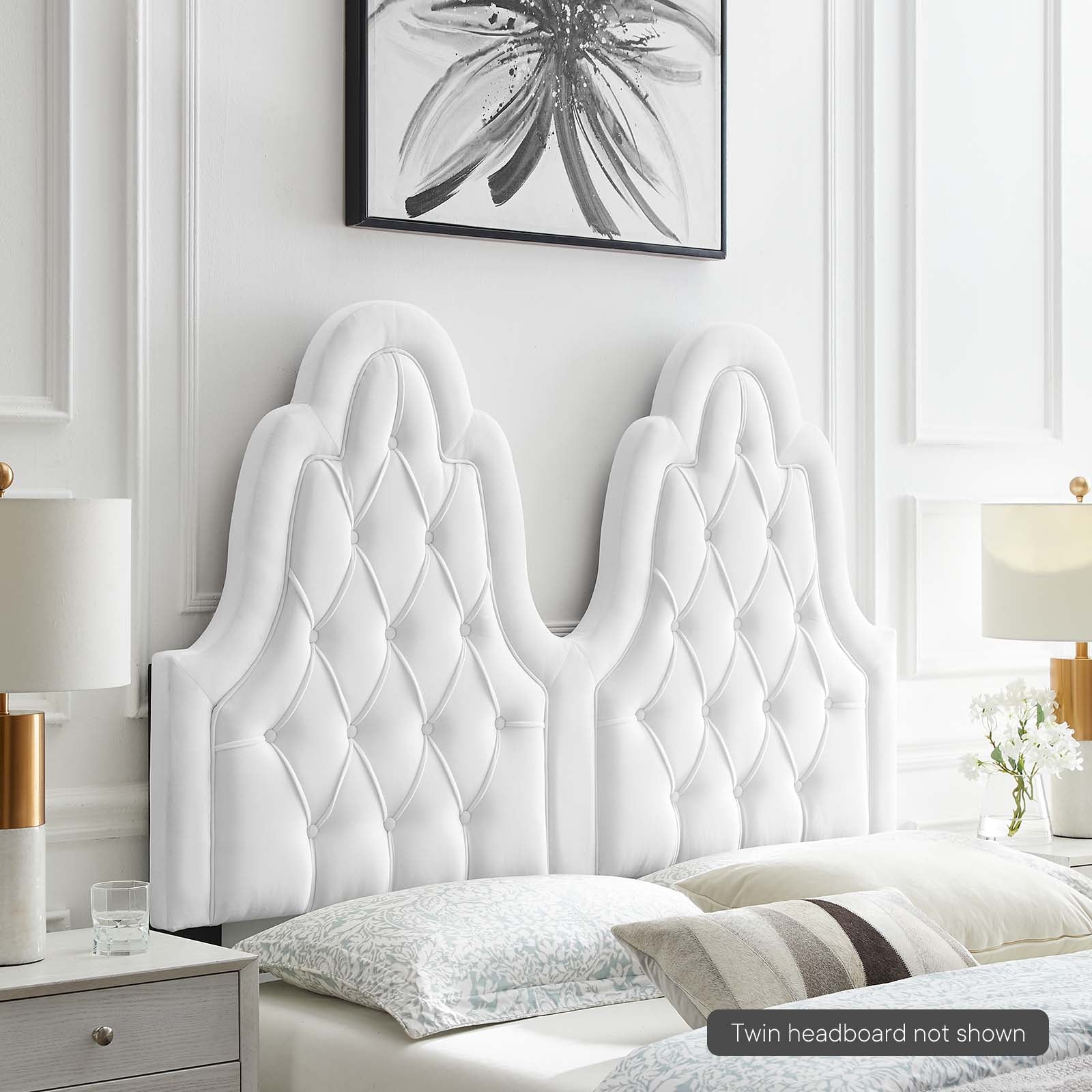 Augustine Tufted Performance Velvet Headboard By HouseBean