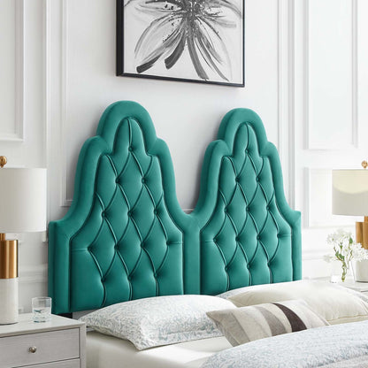 Augustine Tufted Performance Velvet Headboard By HouseBean