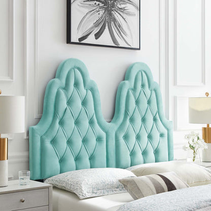 Augustine Tufted Performance Velvet Headboard By HouseBean