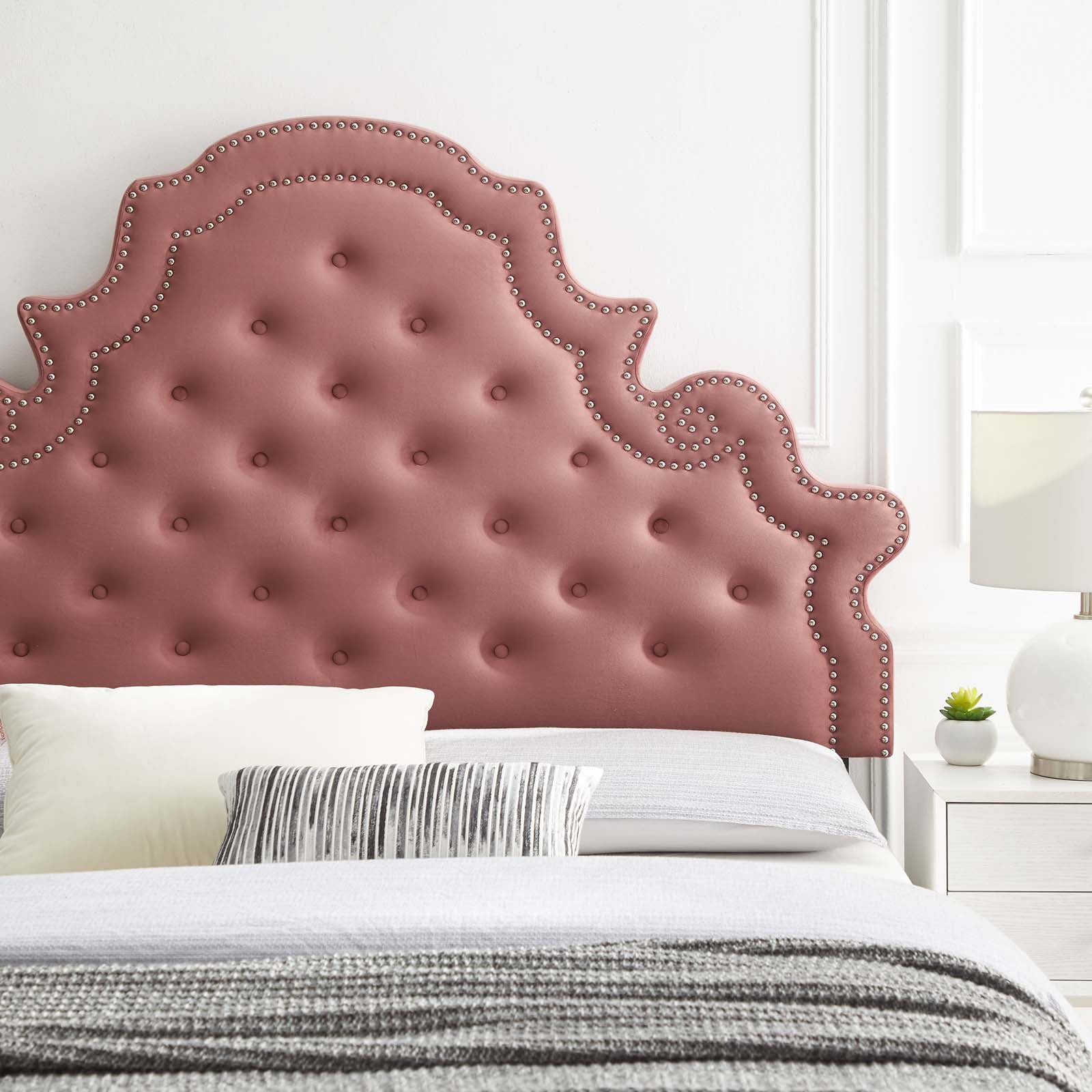 Diana Tufted Performance Velvet Headboard By HouseBean