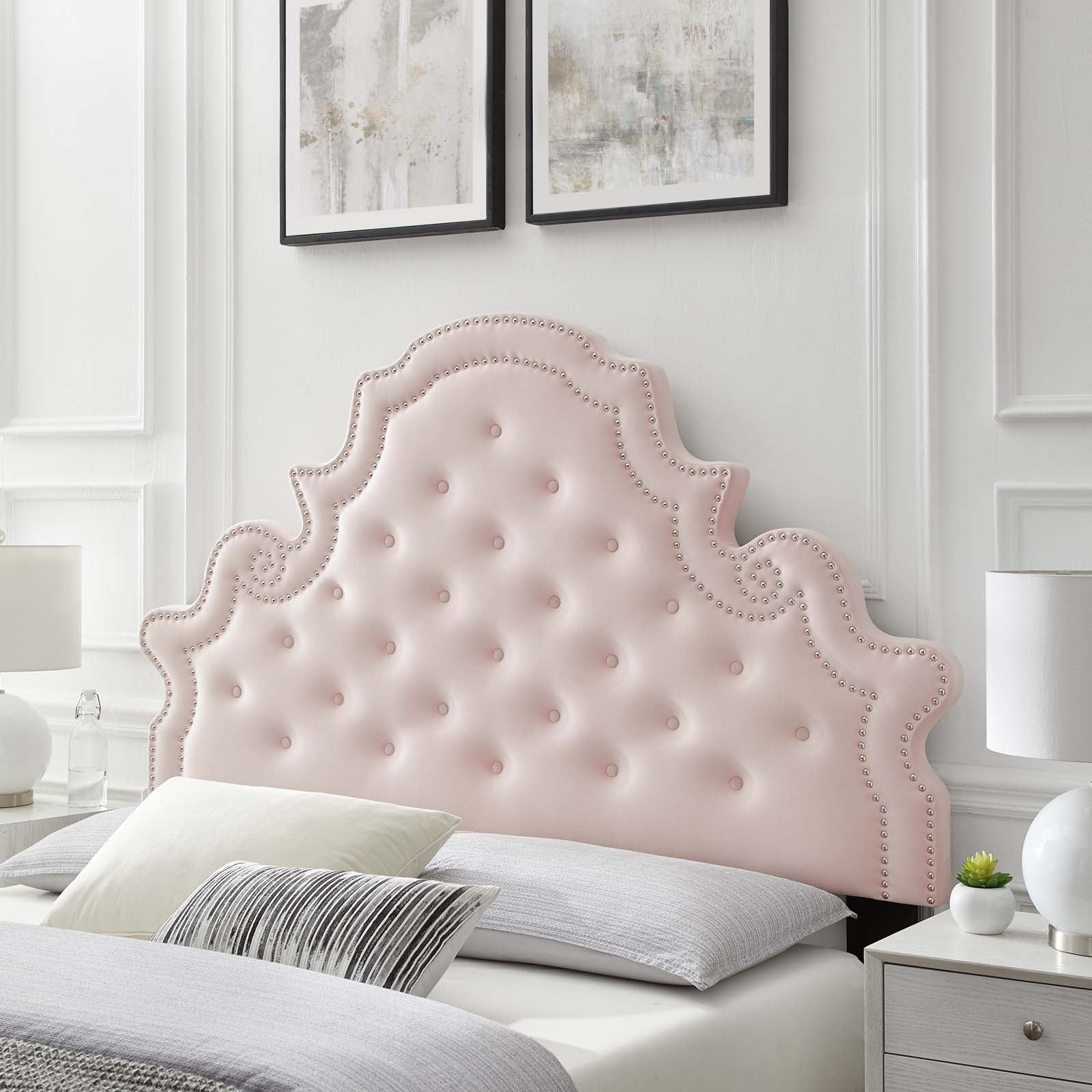 Diana Tufted Performance Velvet Headboard By HouseBean