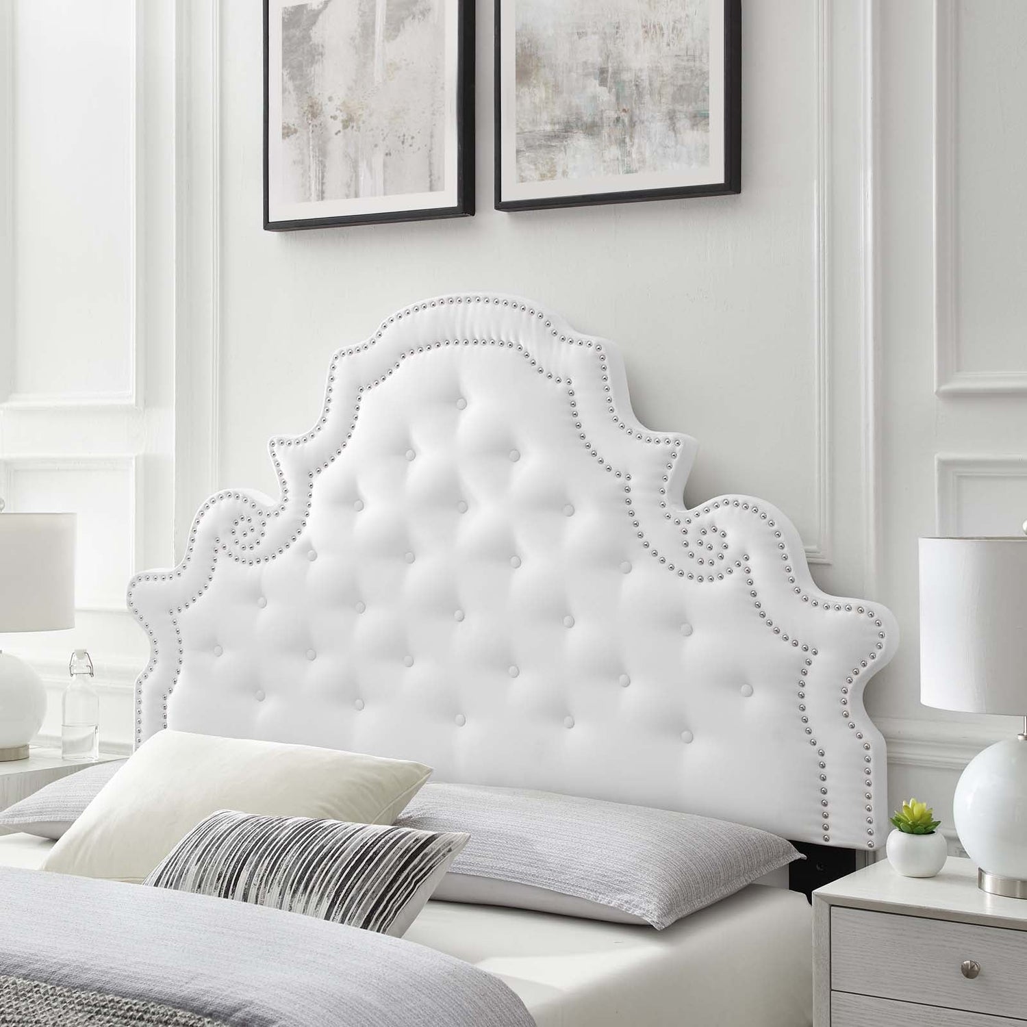 Diana Tufted Performance Velvet Headboard By HouseBean