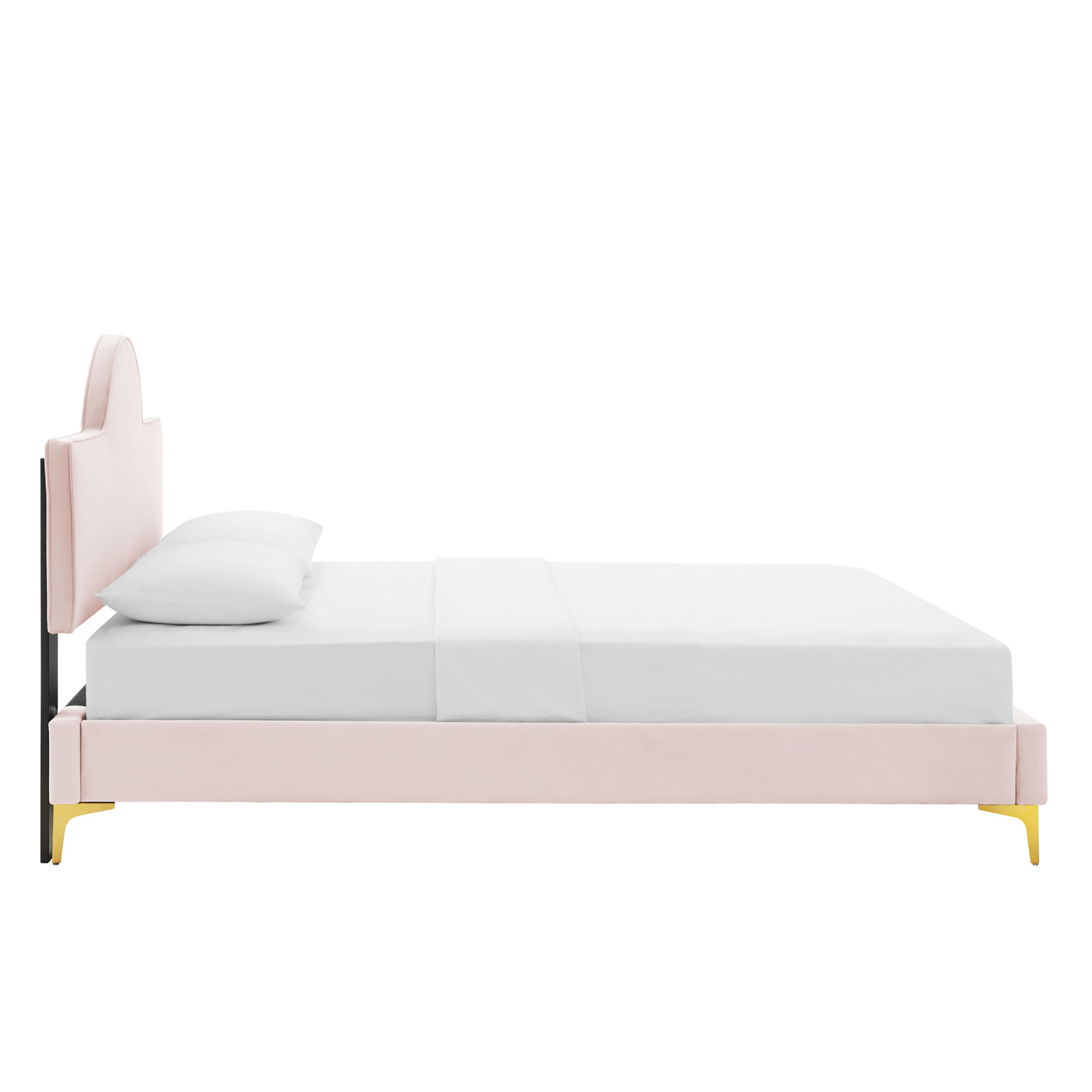 Sunny Performance Velvet Bed by Modway