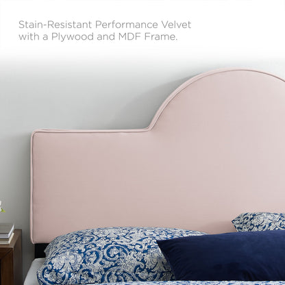 Sunny Performance Velvet Bed by Modway