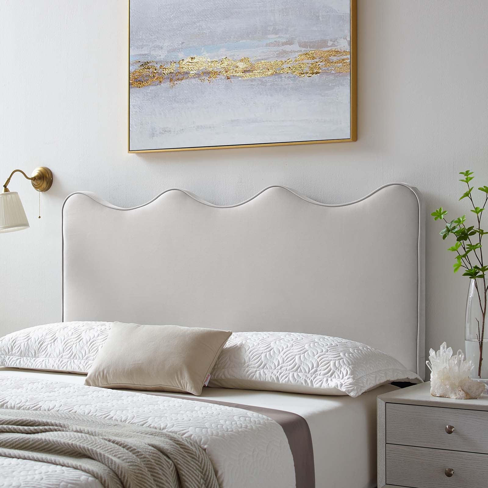 Athena Performance Velvet Headboard By HouseBean