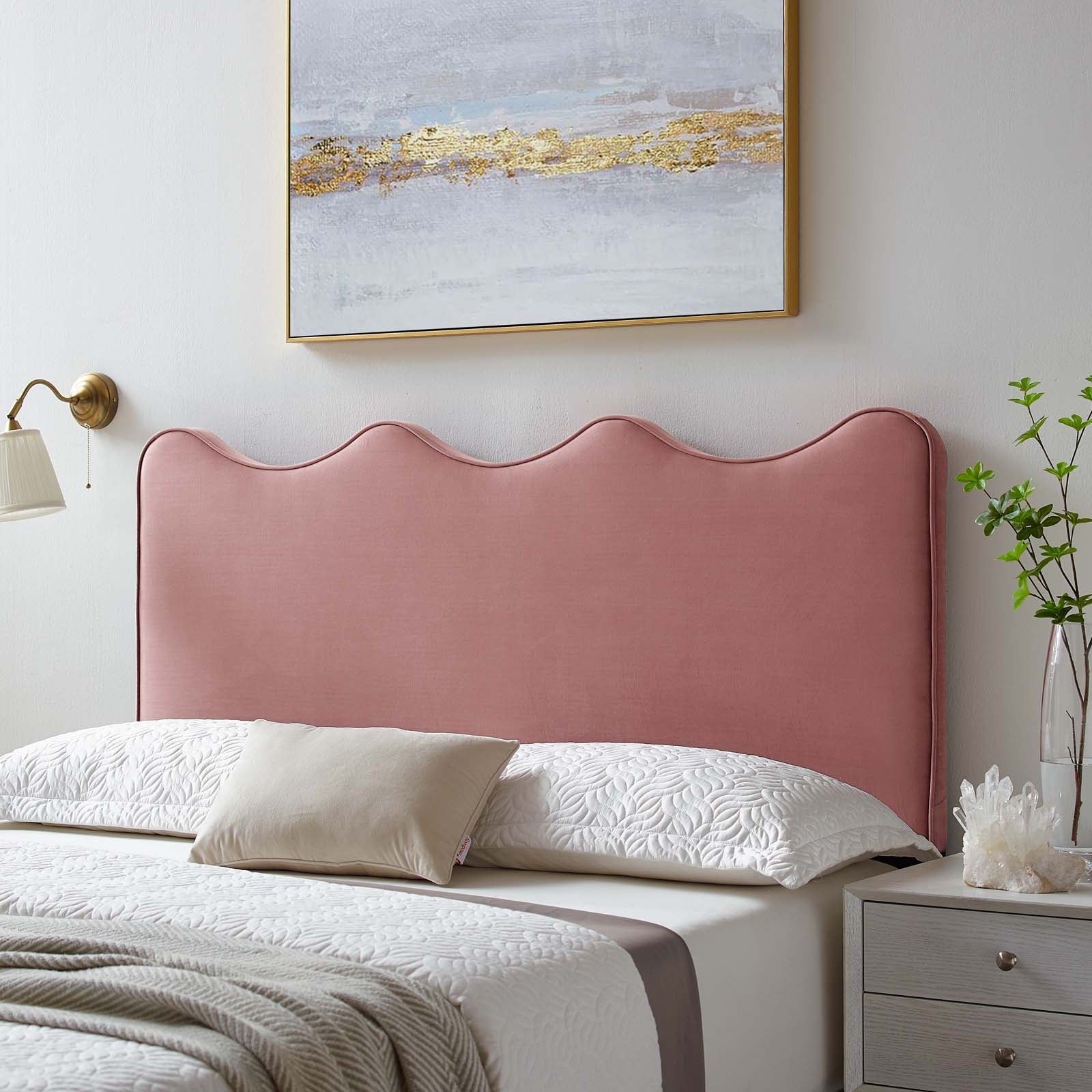 Athena Performance Velvet Headboard By HouseBean