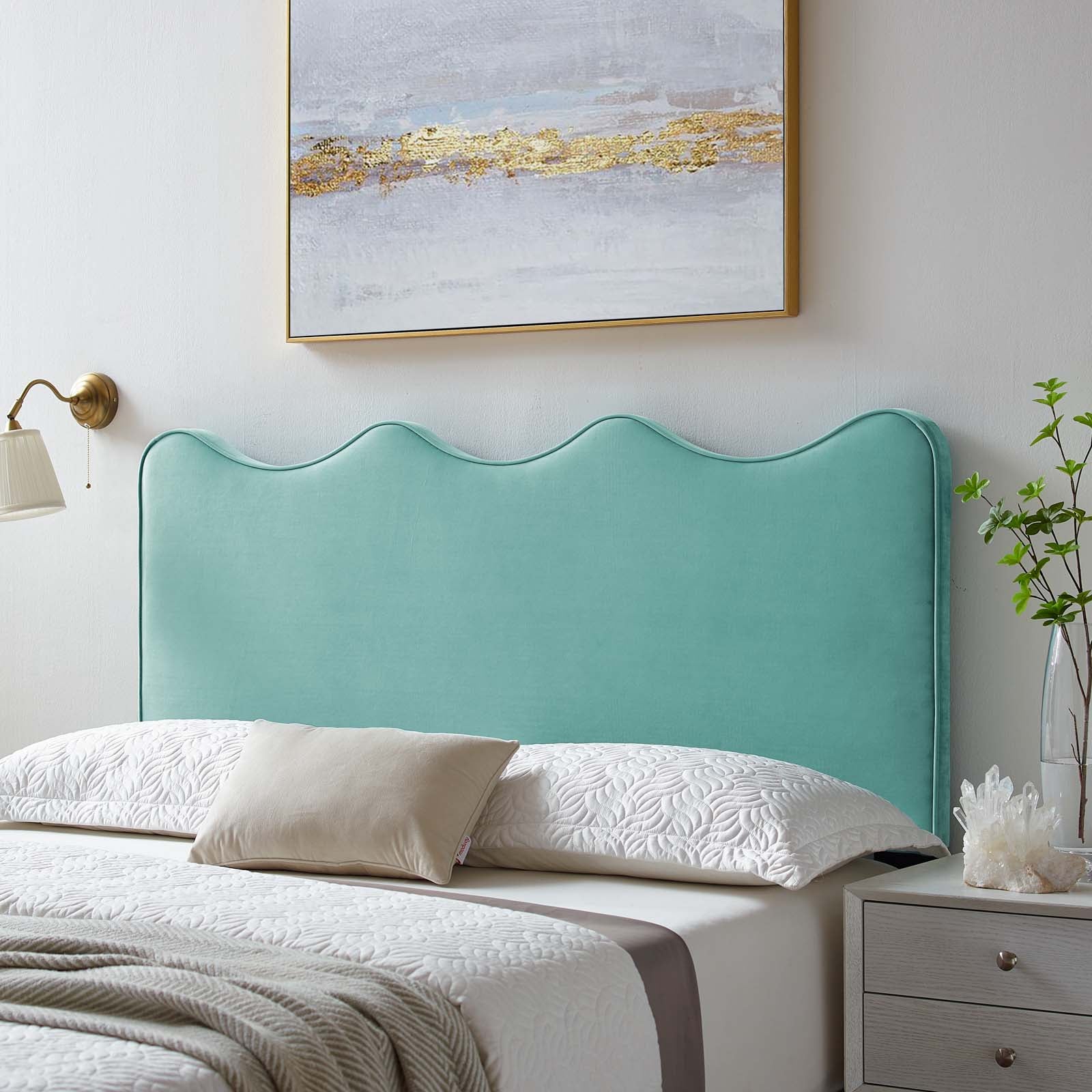 Athena Performance Velvet Headboard By HouseBean