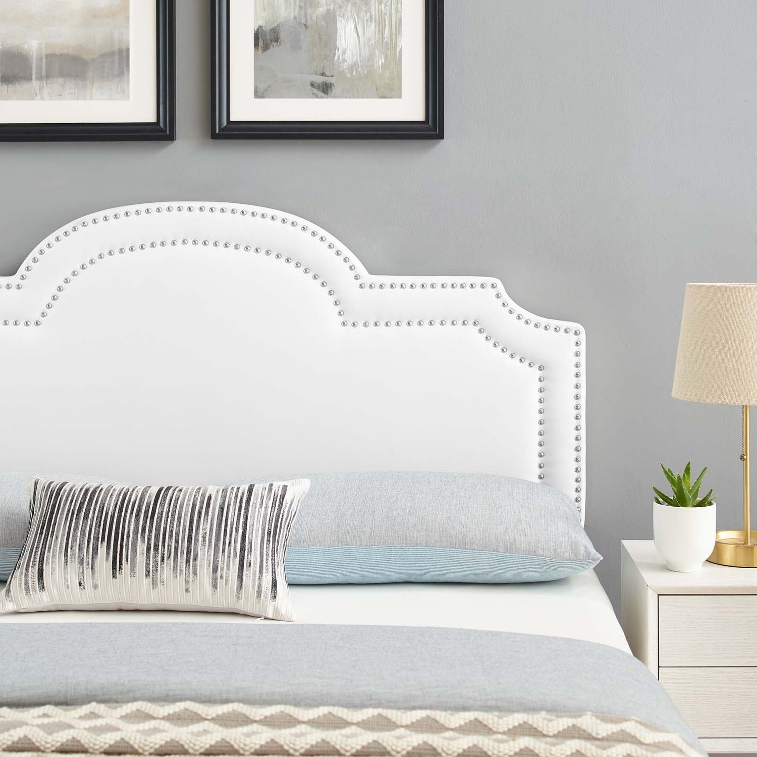 Belinda Performance Velvet Headboard By HouseBean