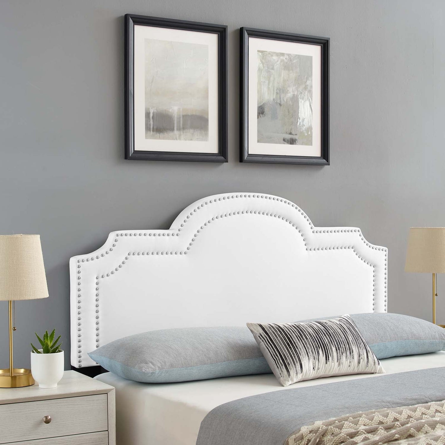 Belinda Performance Velvet Headboard By HouseBean