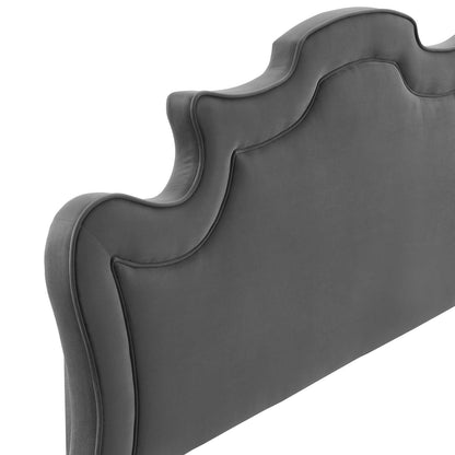 Evangeline Performance Velvet Headboard By HouseBean