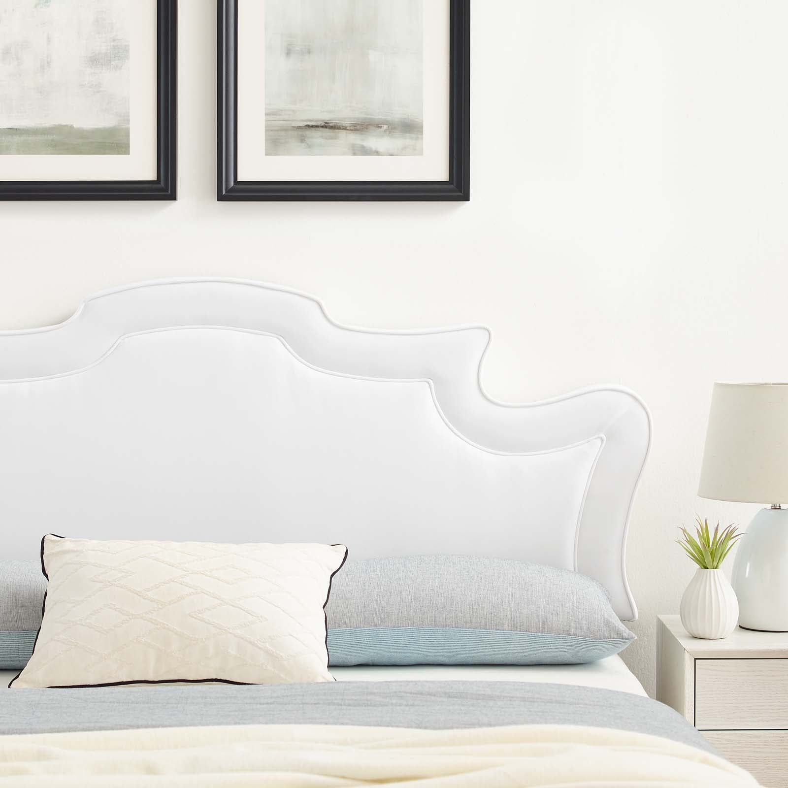 Evangeline Performance Velvet Headboard By HouseBean