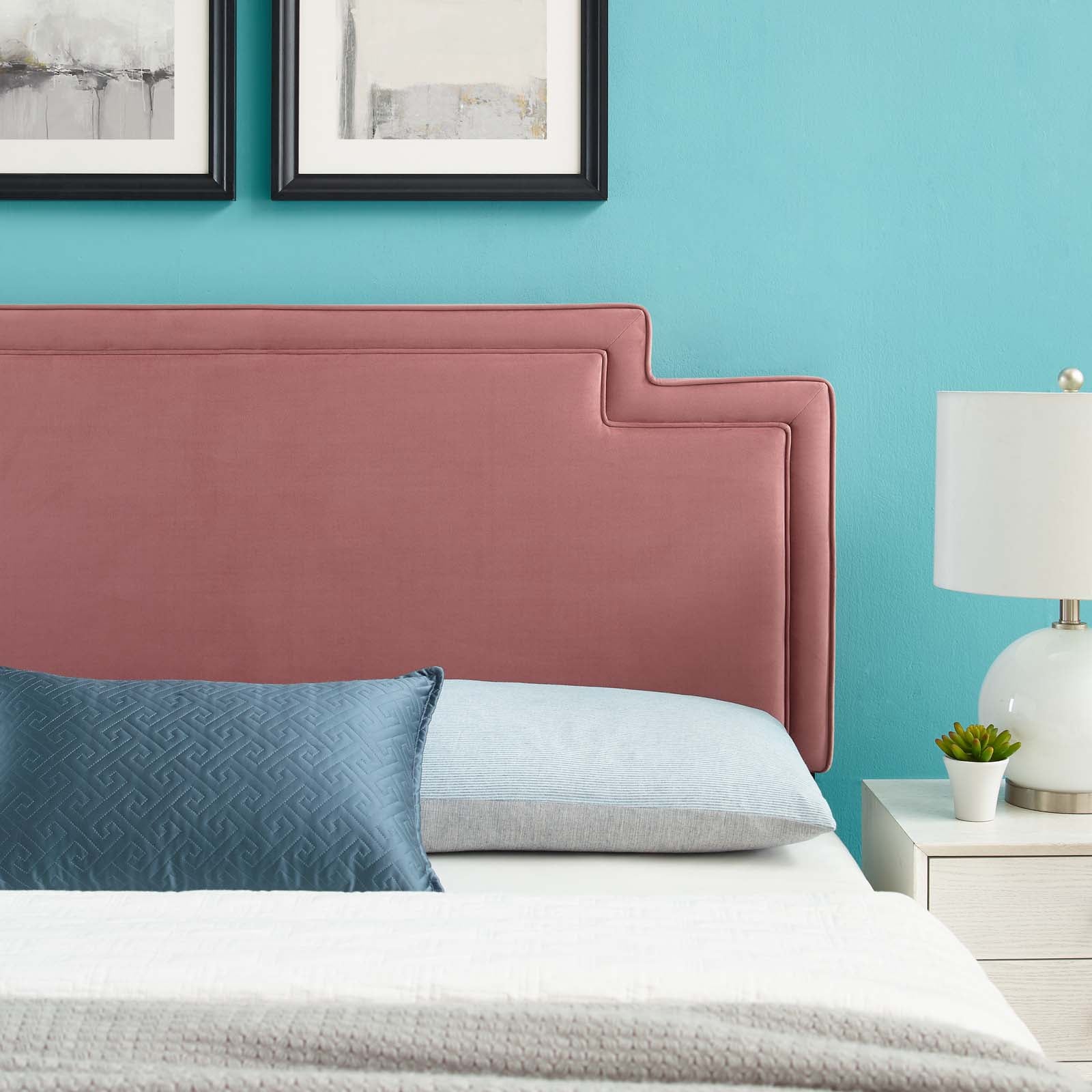 Transfix Performance Velvet Headboard By HouseBean