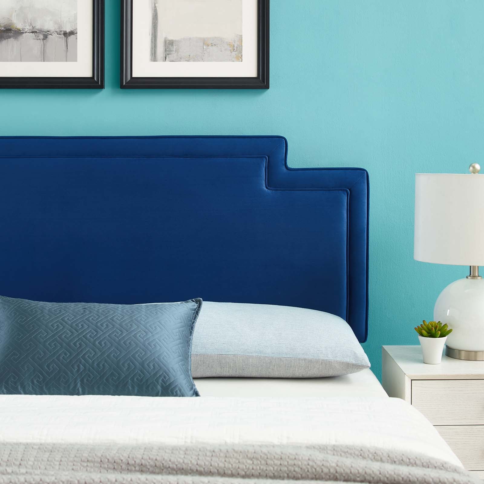 Transfix Performance Velvet Headboard By HouseBean