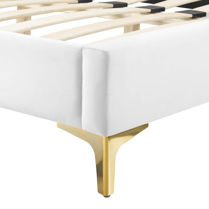 Clara Performance Velvet Queen Platform Bed by Modway