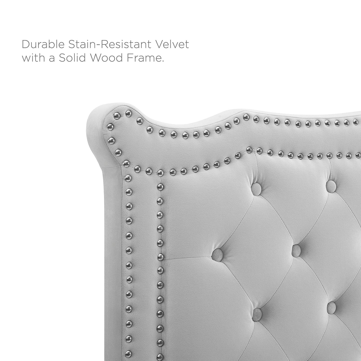 Clara Performance Velvet Queen Platform Bed by Modway