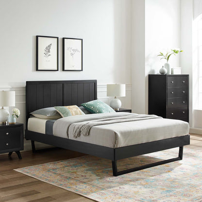 Alana Wood Platform Bed With Angular Frame by Modway