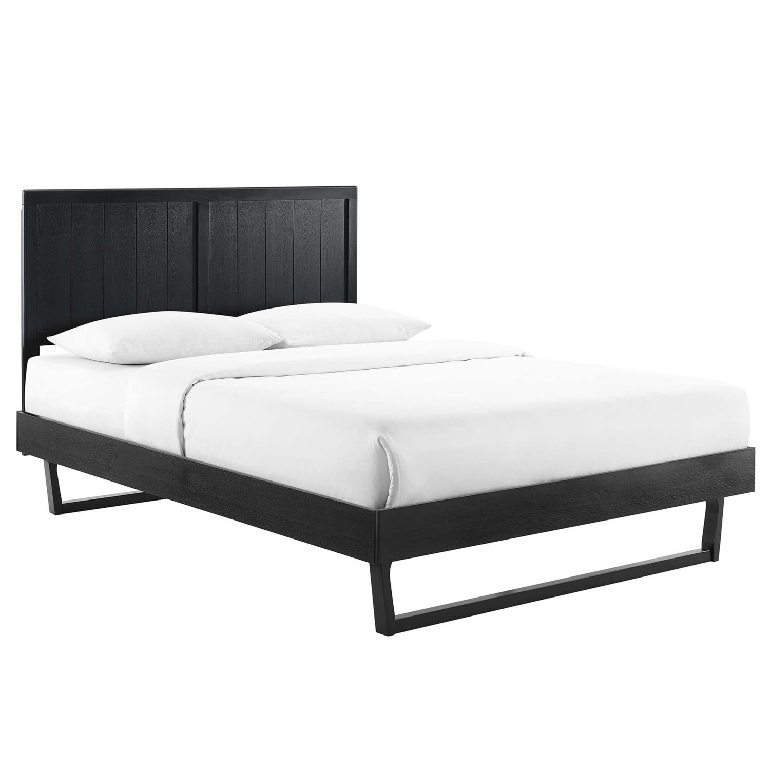 Alana Wood Platform Bed With Angular Frame by Modway