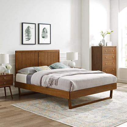 Alana Wood Platform Bed With Angular Frame by Modway