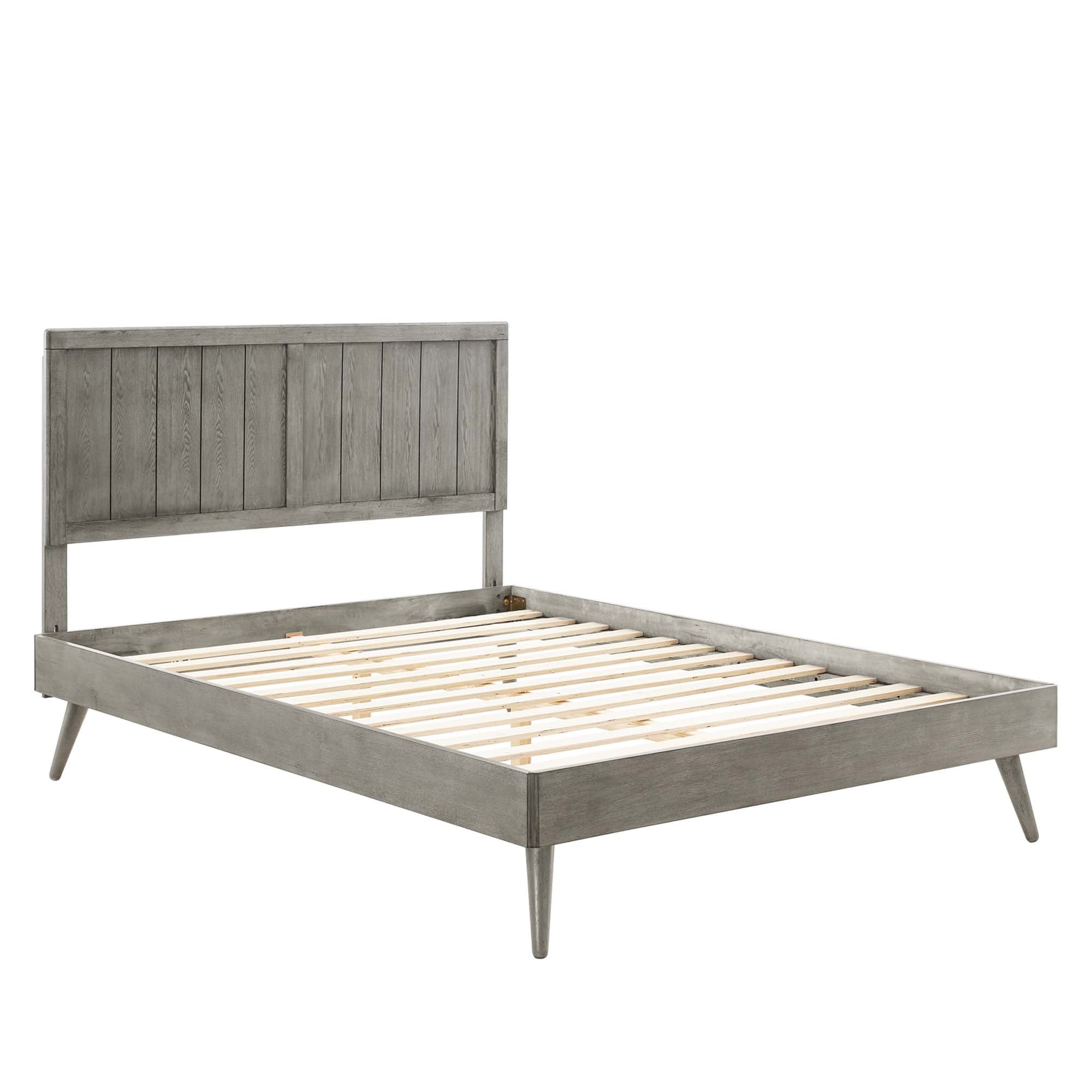 Alana Wood Platform Bed With Splayed Legs by Modway