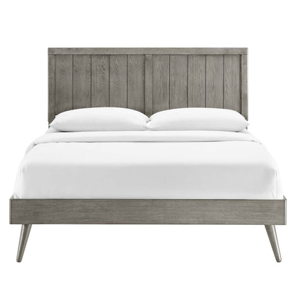 Alana Wood Platform Bed With Splayed Legs by Modway