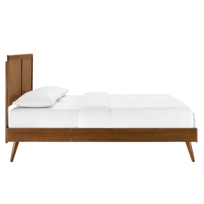 Alana Wood Platform Bed With Splayed Legs by Modway