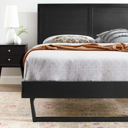 Marlee Wood Platform Bed With Angular Frame by Modway