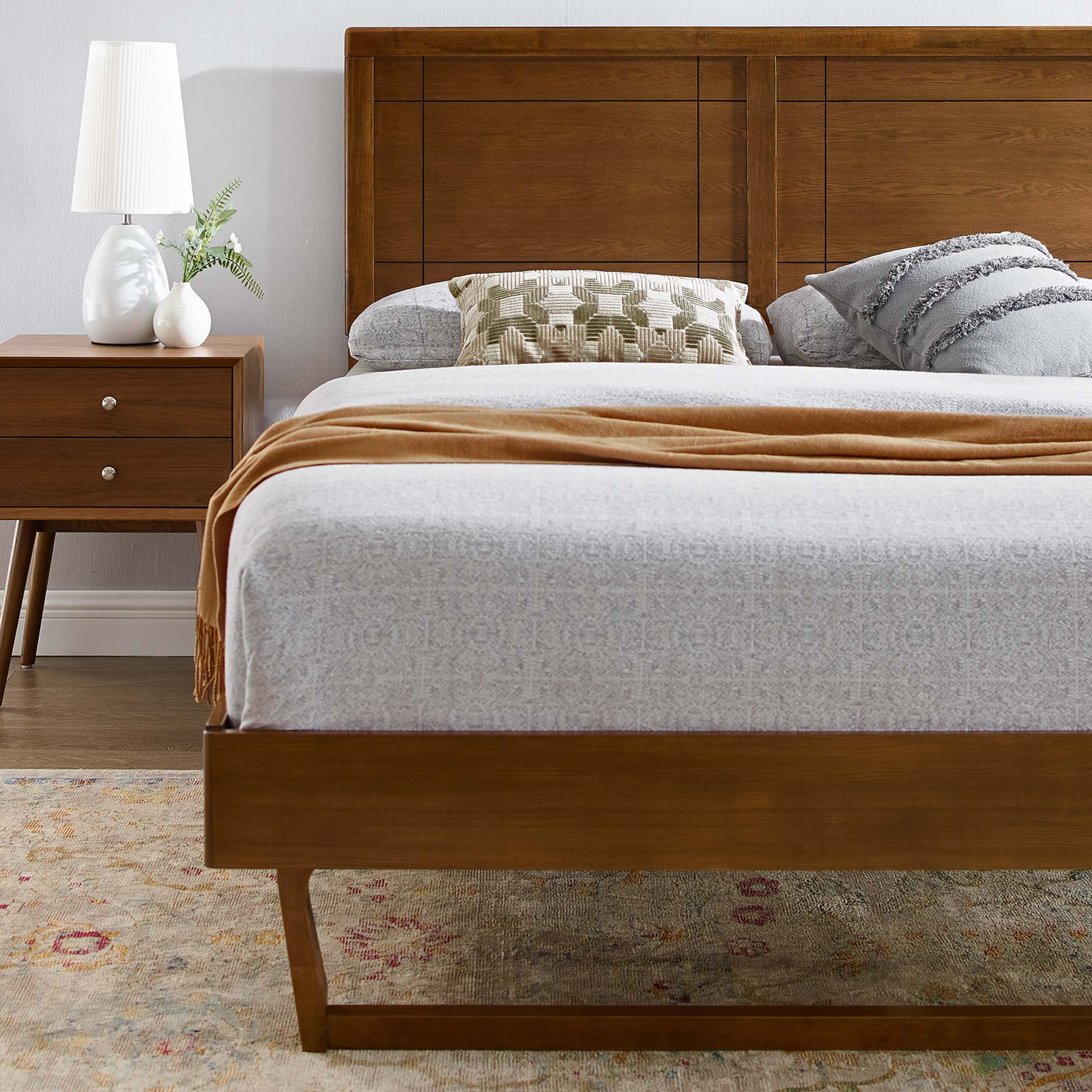 Marlee Wood Platform Bed With Angular Frame by Modway