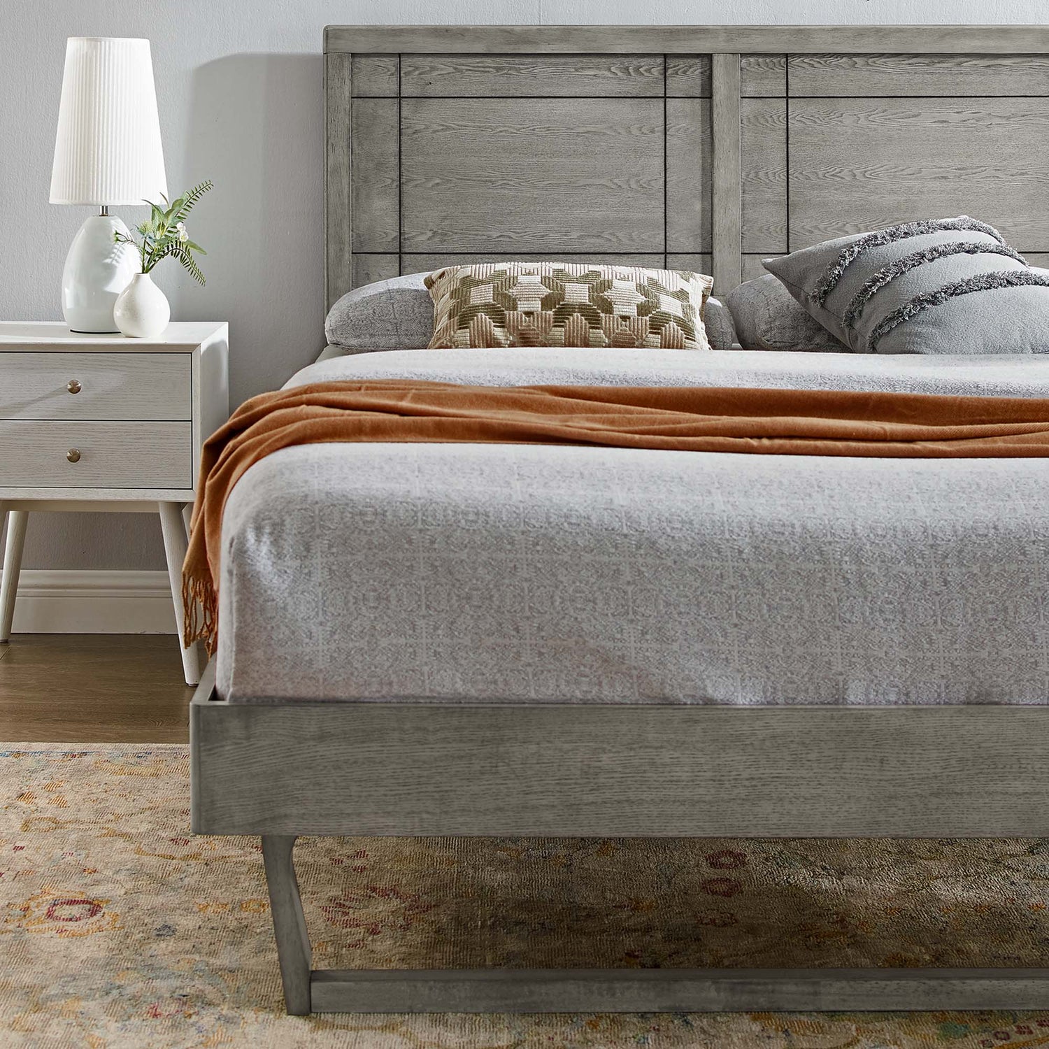 Marlee Wood Platform Bed With Angular Frame by Modway