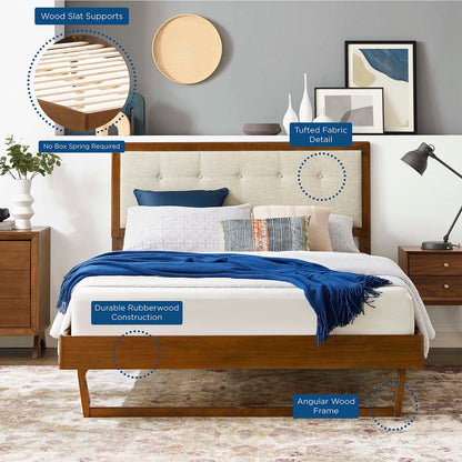 Willow Wood Platform Bed With Angular Frame by Modway