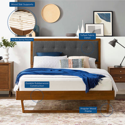Willow Wood Platform Bed With Angular Frame by Modway