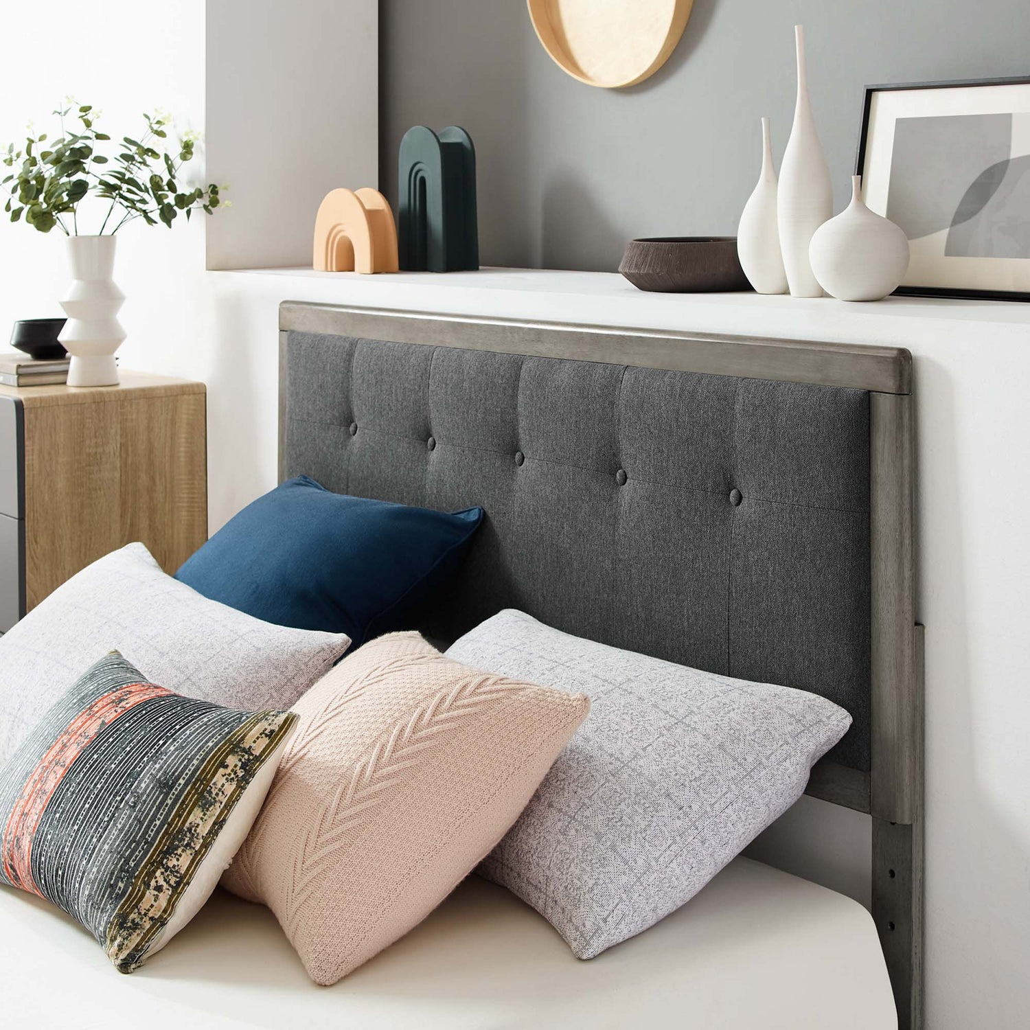 Willow Wood Platform Bed With Angular Frame by Modway