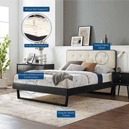 Bridgette Wood Platform Bed With Angular Frame by Modway