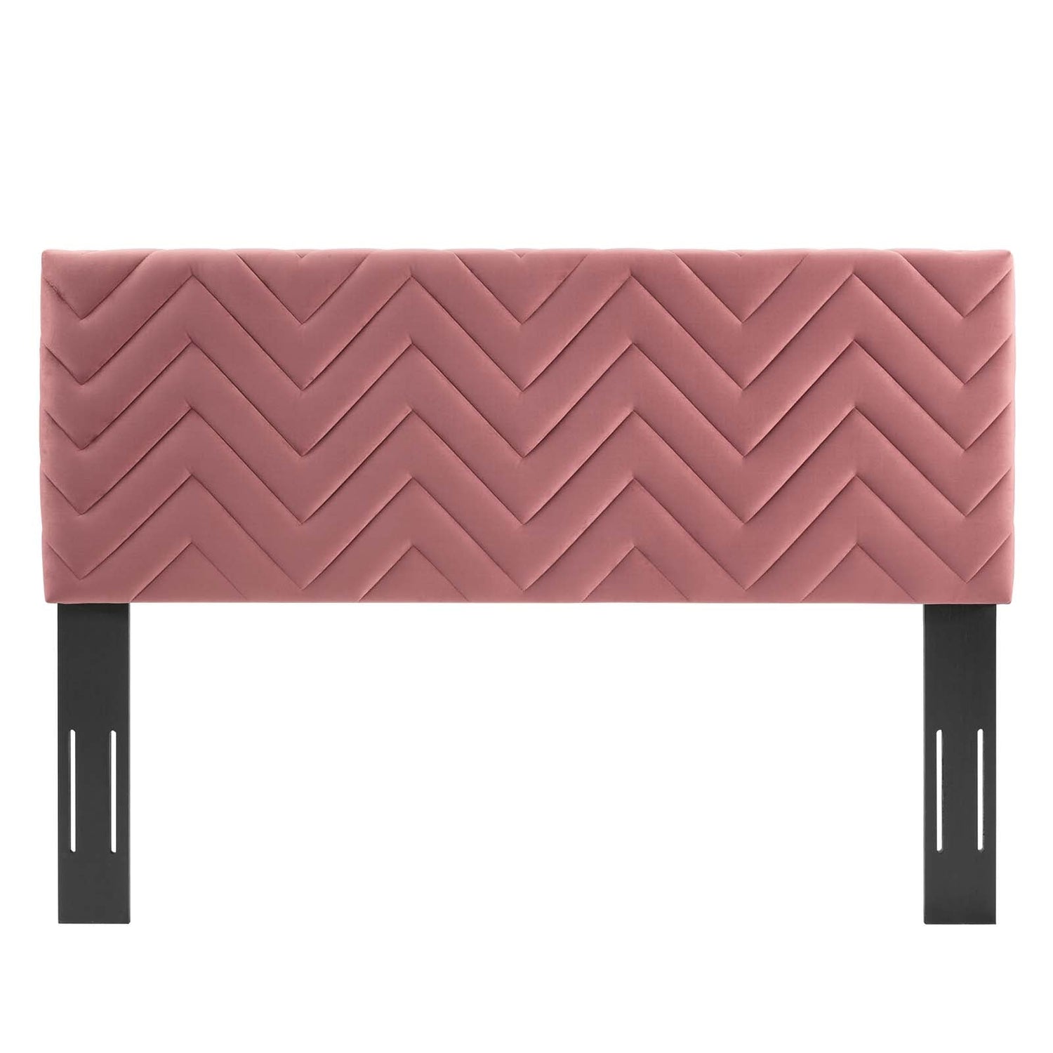 Mercy Chevron Tufted Performance Velvet Headboard By HouseBean