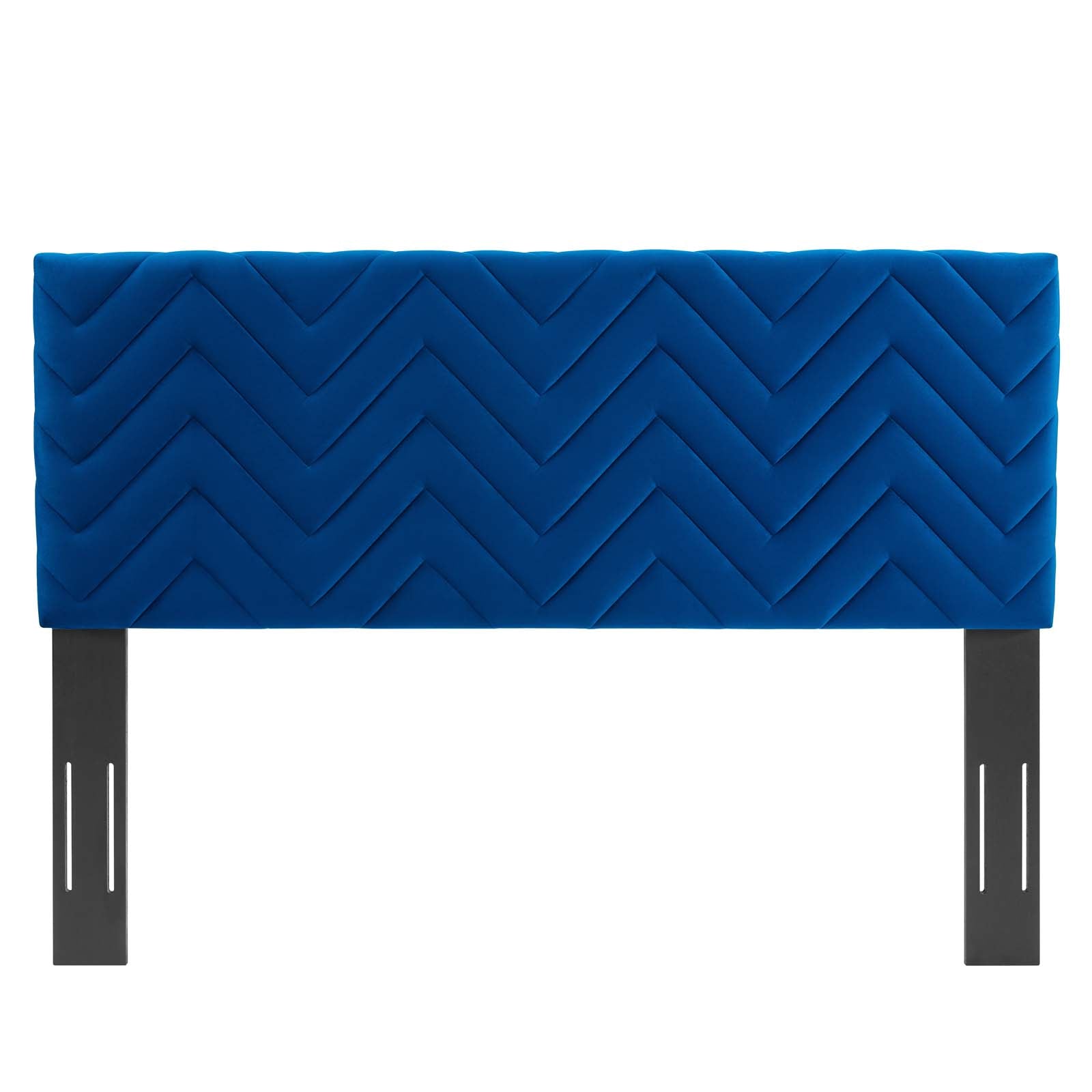 Mercy Chevron Tufted Performance Velvet Headboard By HouseBean