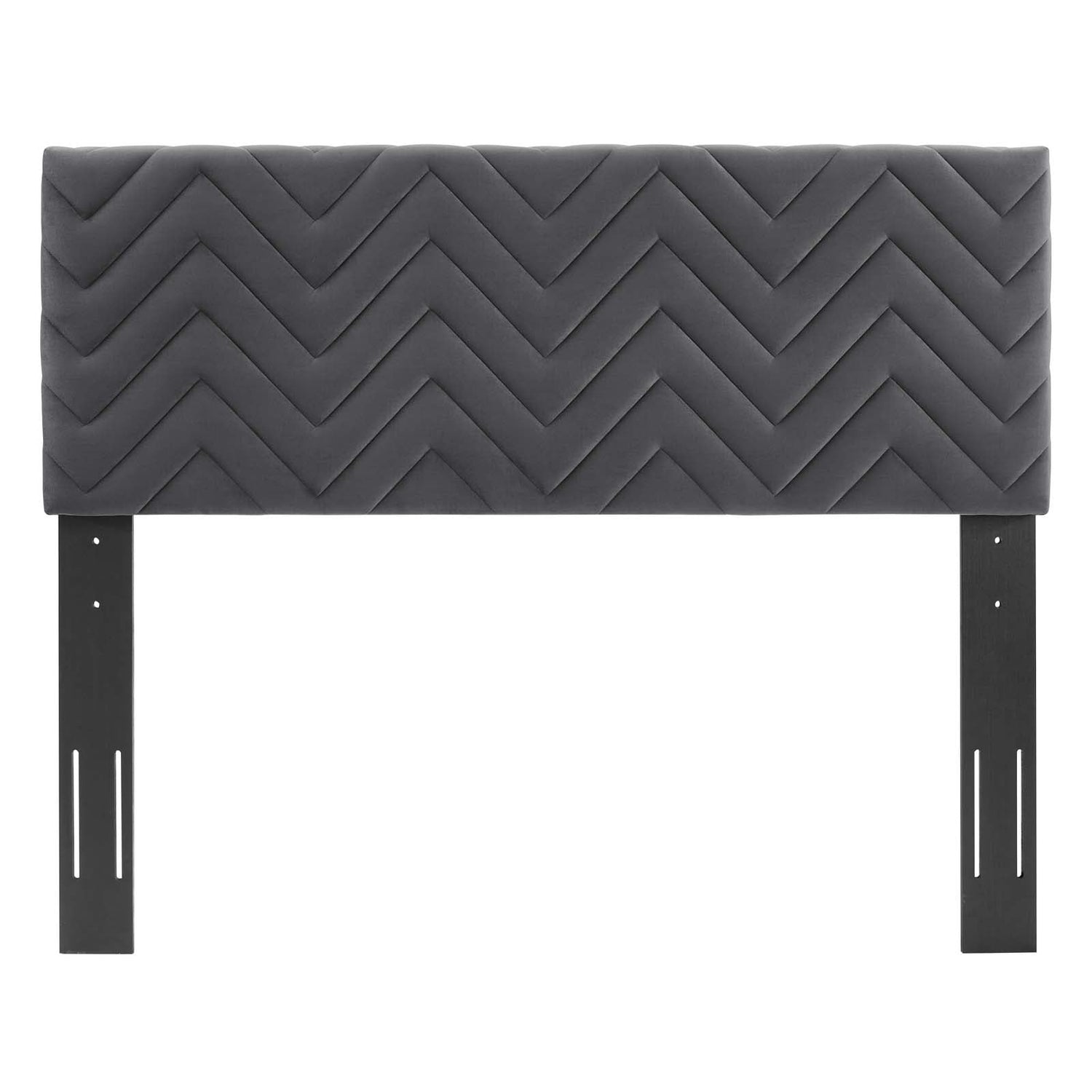 Mercy Chevron Tufted Performance Velvet Headboard By HouseBean