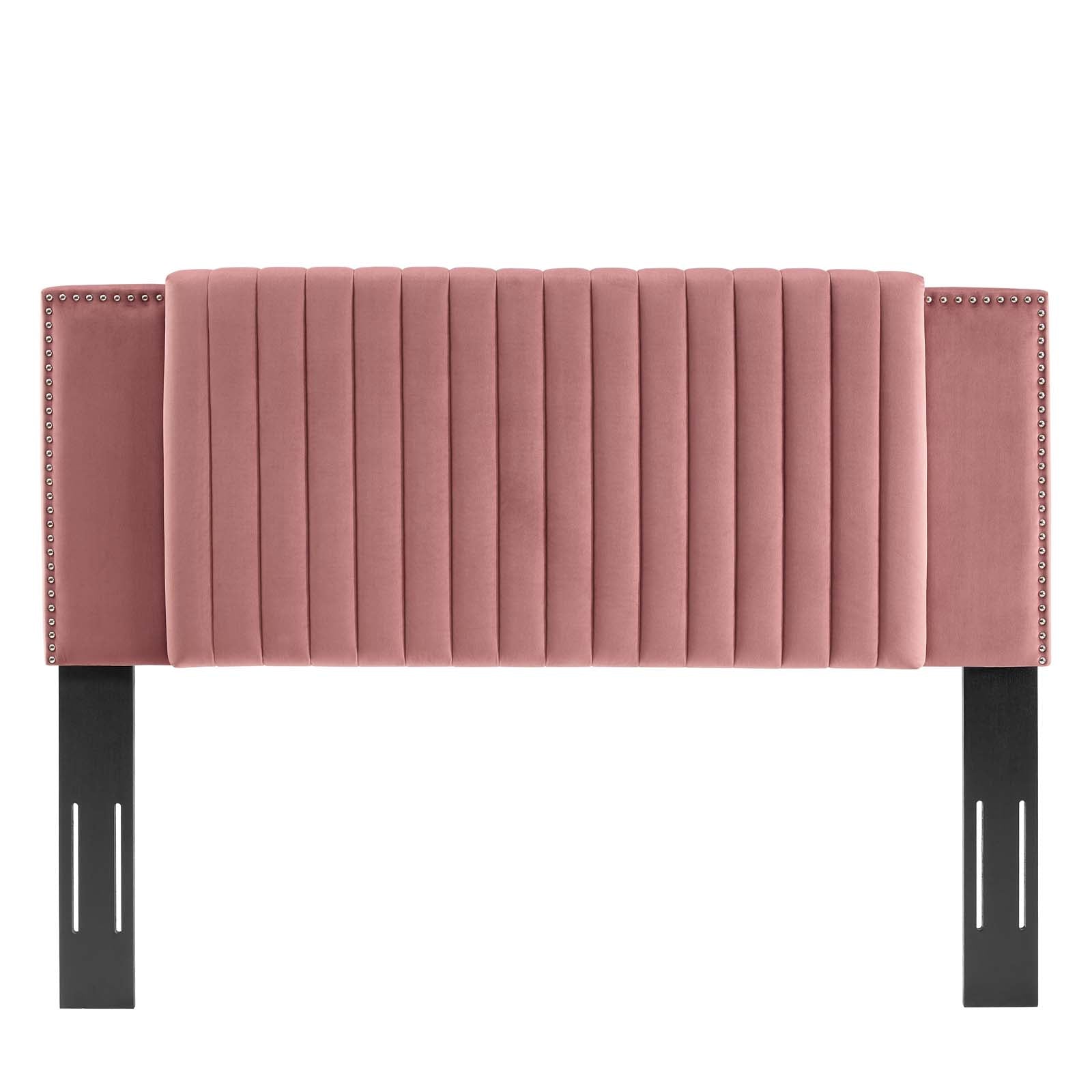 Felicity Channel Tufted Performance Velvet Headboard By HouseBean