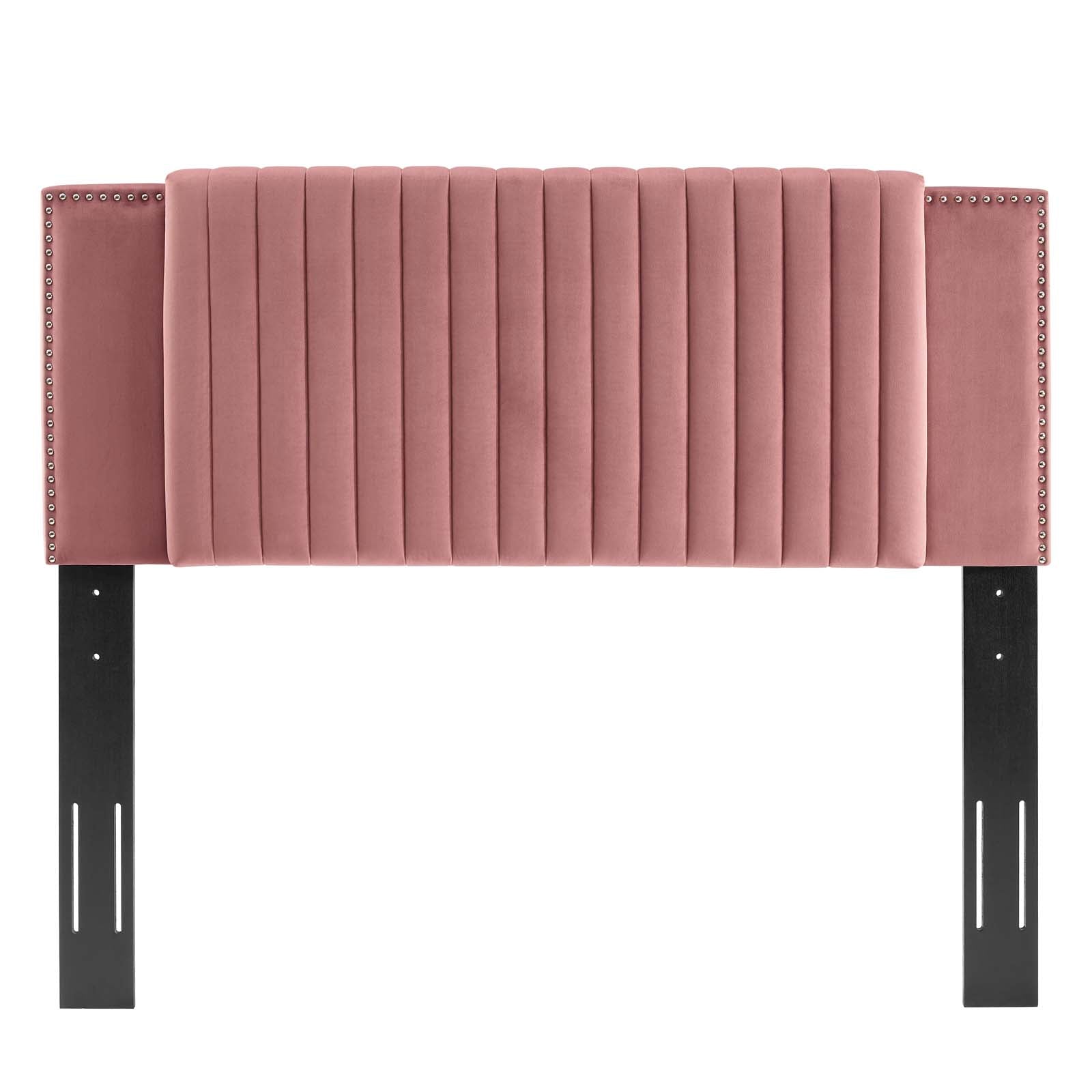 Felicity Channel Tufted Performance Velvet Headboard By HouseBean