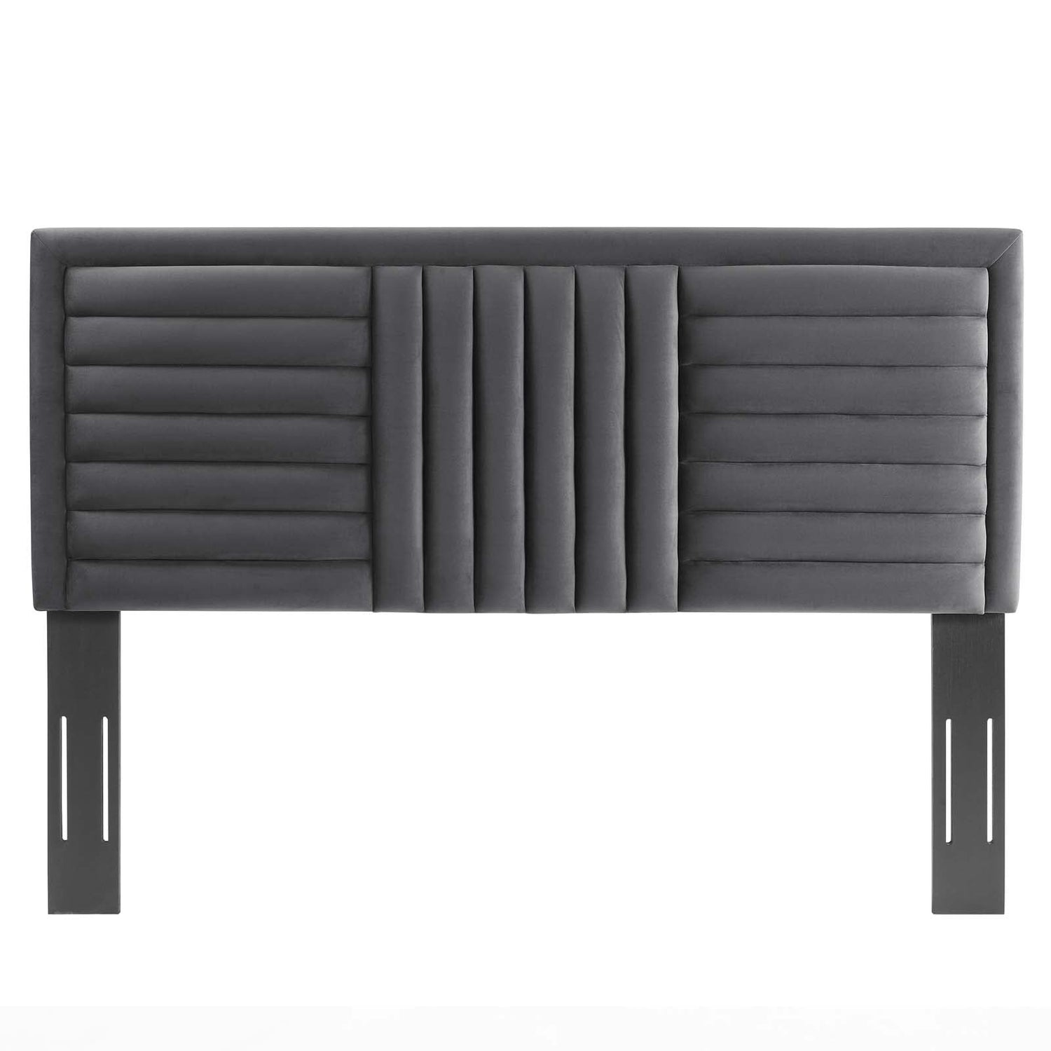 Believe Channel Tufted Performance Velvet Headboard By HouseBean