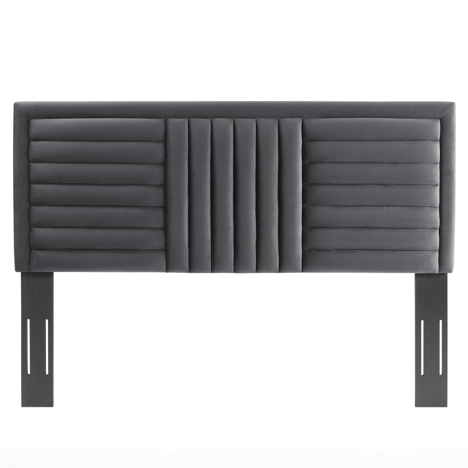 Believe Channel Tufted Performance Velvet Headboard By HouseBean