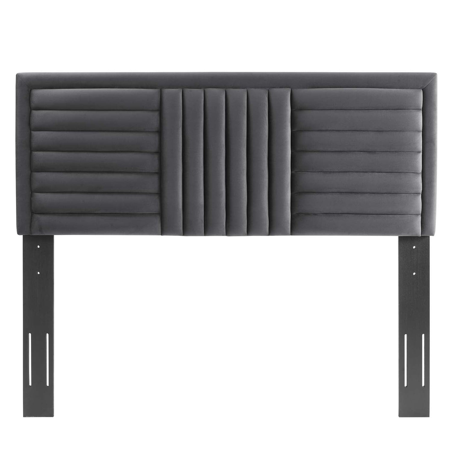 Believe Channel Tufted Performance Velvet Headboard By HouseBean