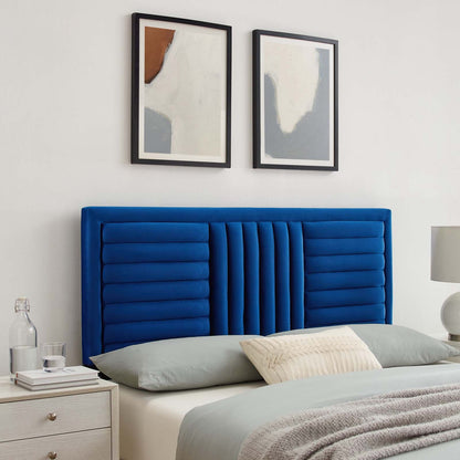 Believe Channel Tufted Performance Velvet Headboard By HouseBean