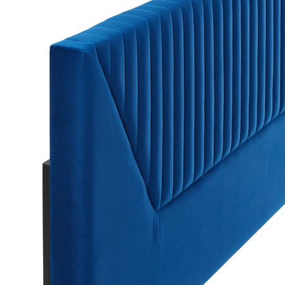 Patience Channel Tufted Performance Velvet Headboard By HouseBean