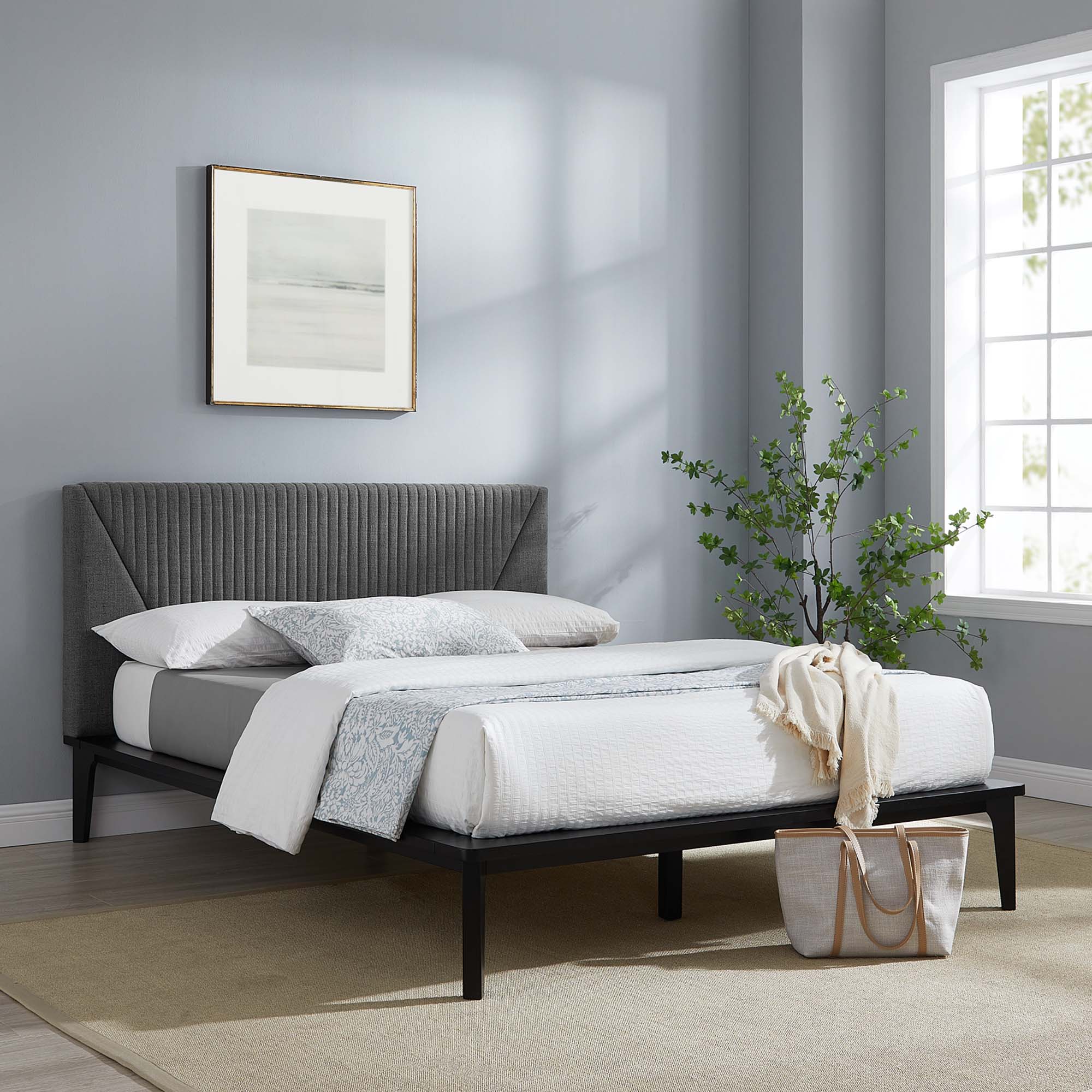 Dakota Upholstered Platform Bed by Modway