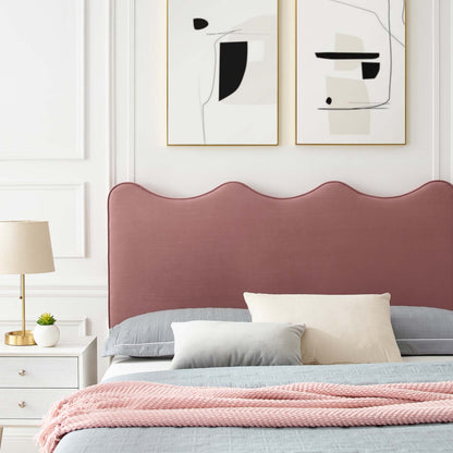 Current Performance Velvet Platform Bed With Gold Metal Legs by Modway