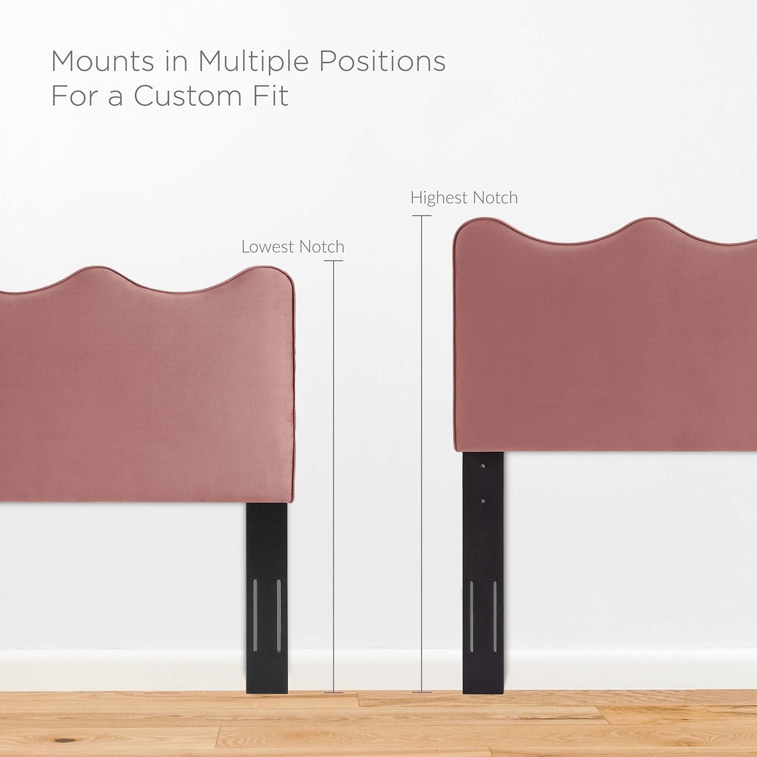 Current Performance Velvet Platform Bed With Gold Metal Legs by Modway