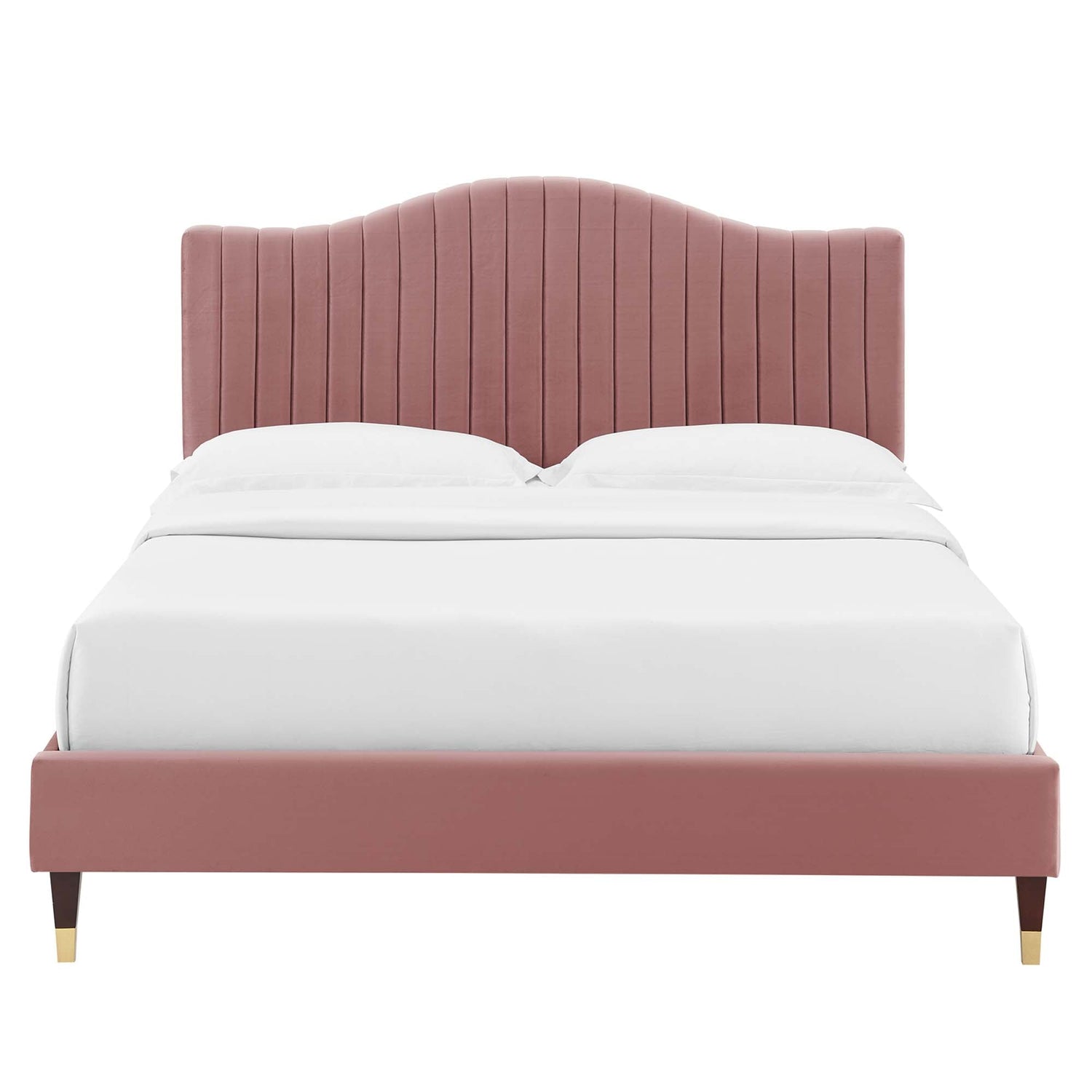 Juniper Channel Tufted Performance Velvet Platform Bed by Modway