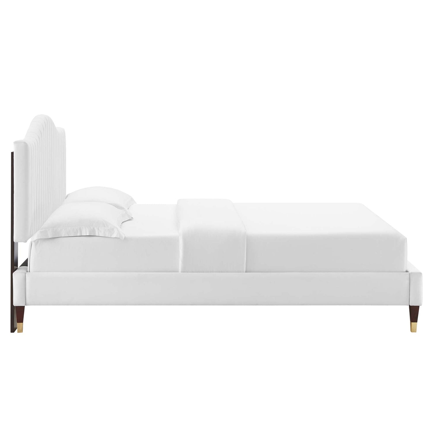 Juniper Channel Tufted Performance Velvet Platform Bed by Modway