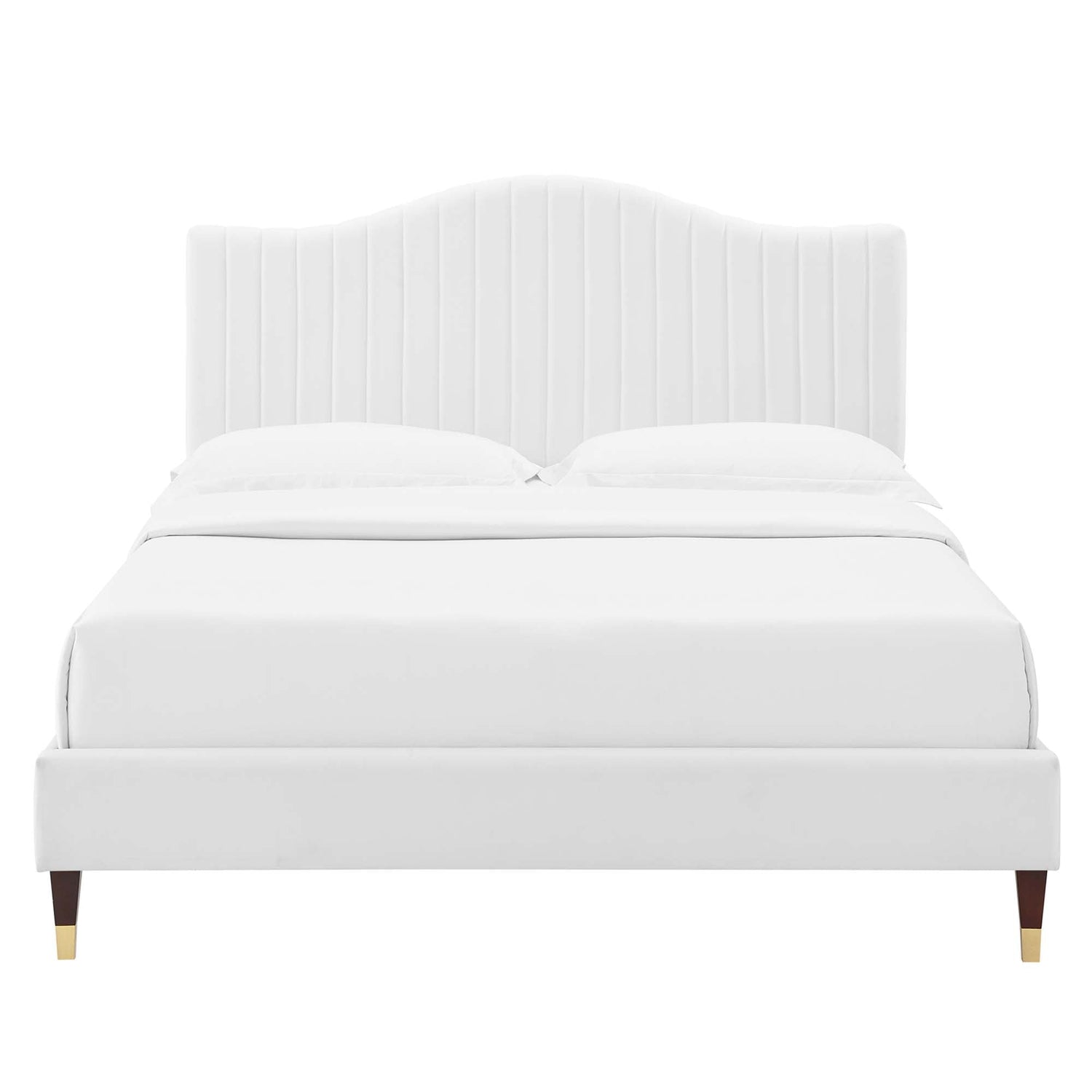 Juniper Channel Tufted Performance Velvet Platform Bed by Modway